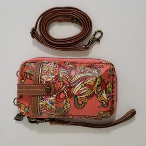 Sakroots Cellphone Wallet Crossbody Wristlet
